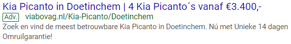 Dynamic fields Google Text Ads