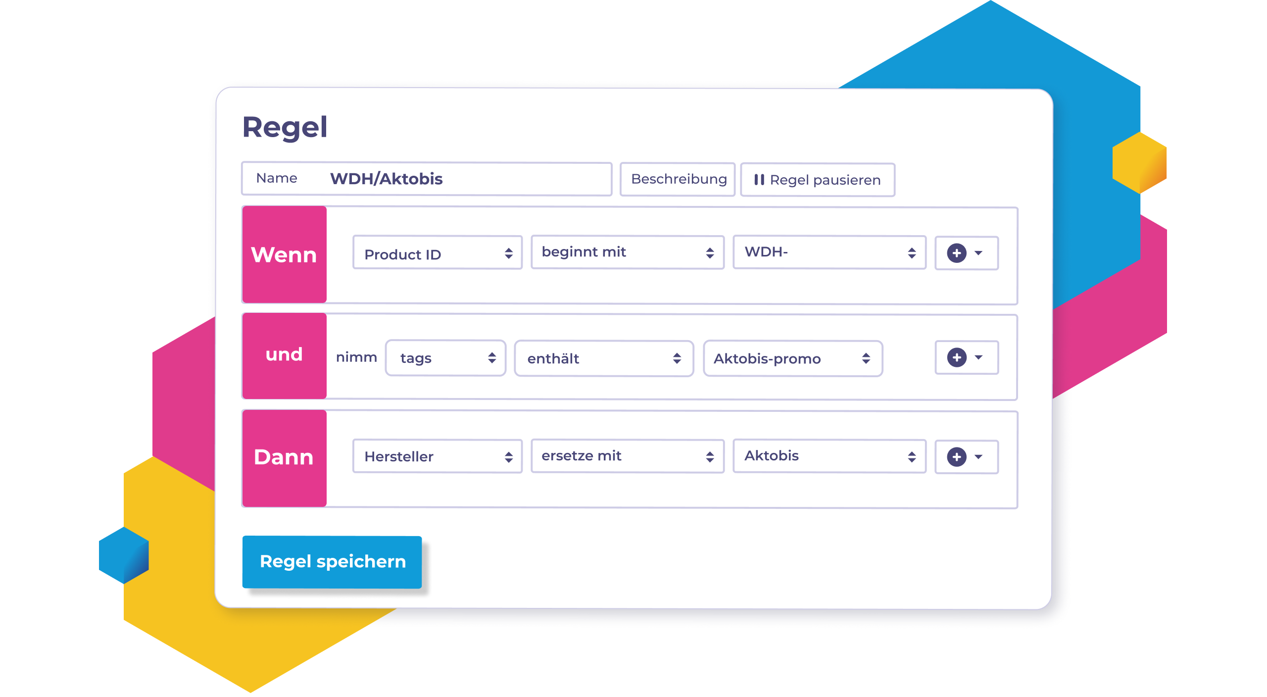 Regelbasiertes Feed Management für brandpfeil mit Channable