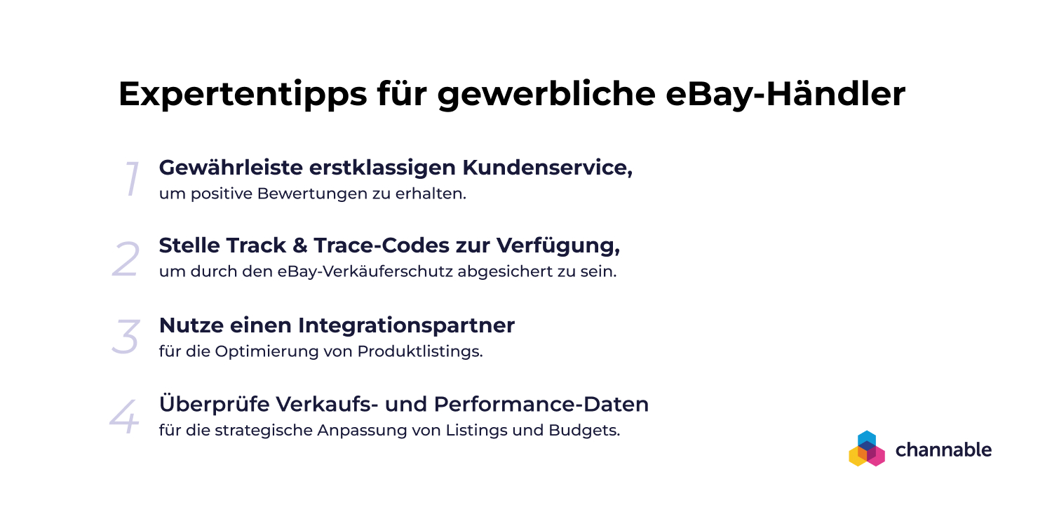 4 Expertentipps für den gewerblichen Verkauf auf eBay