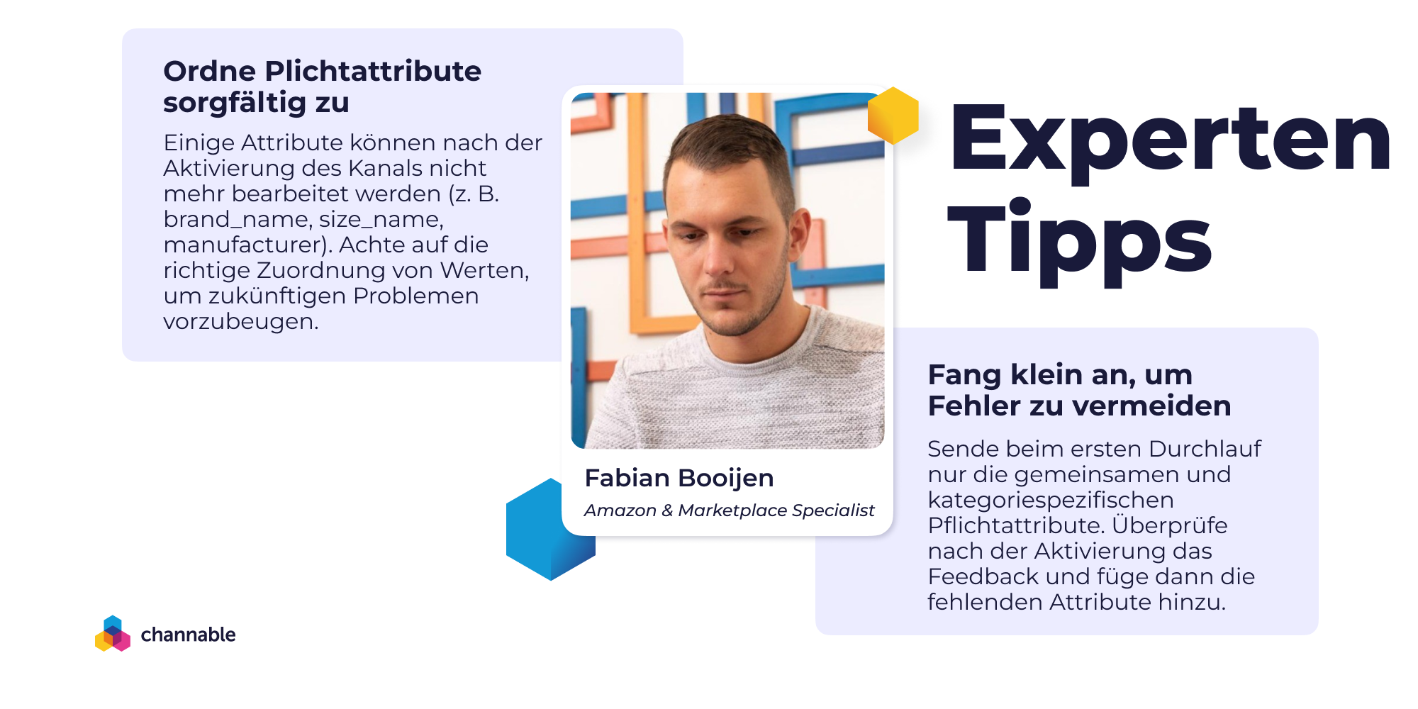 Expertentipps von Fabian Booijen (Amazon-Specialist bei MarketPlace Expert)