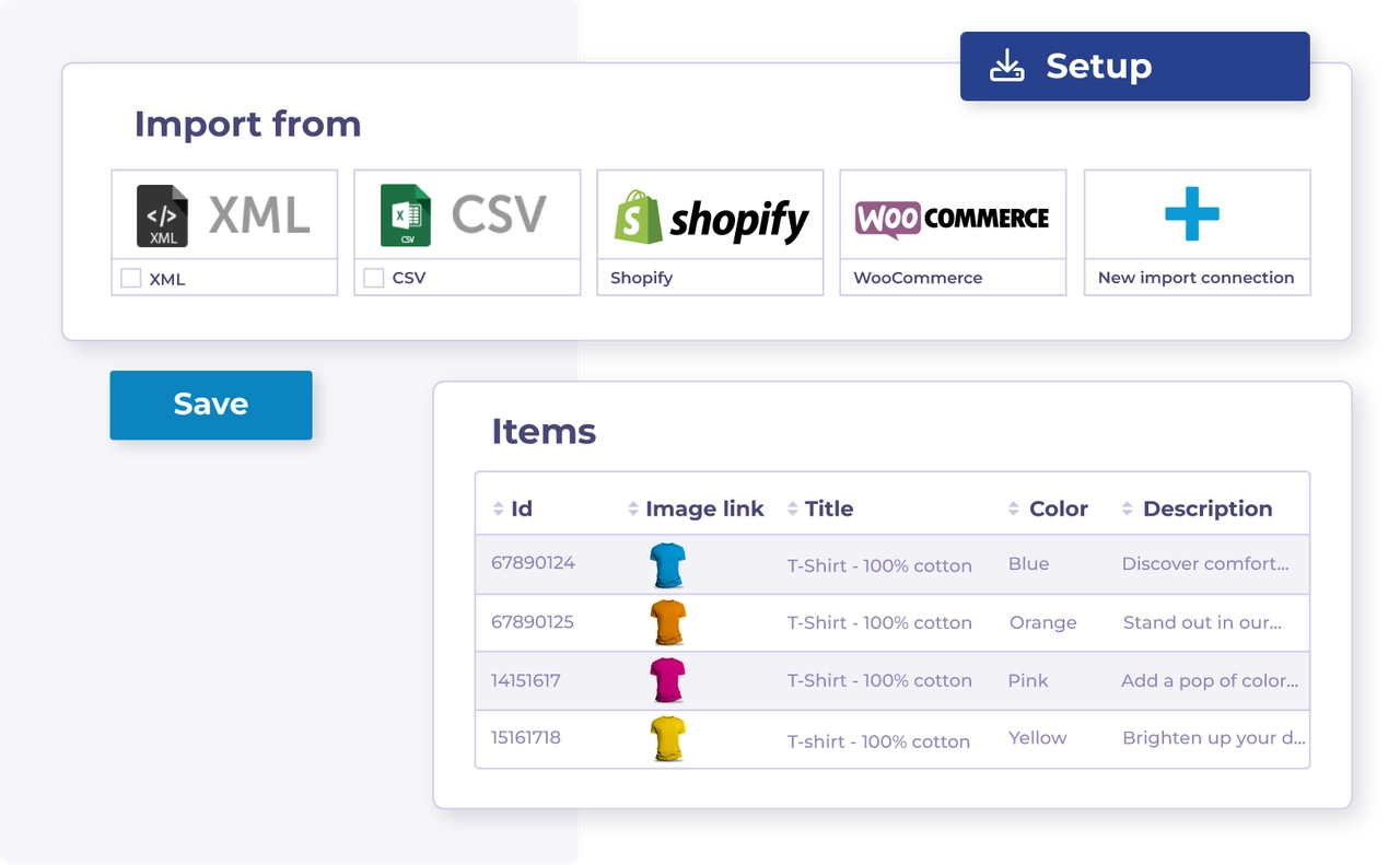 How Channable helps you centralize your product feed management in one place and define how inventory data is interpreted and distributed across channels