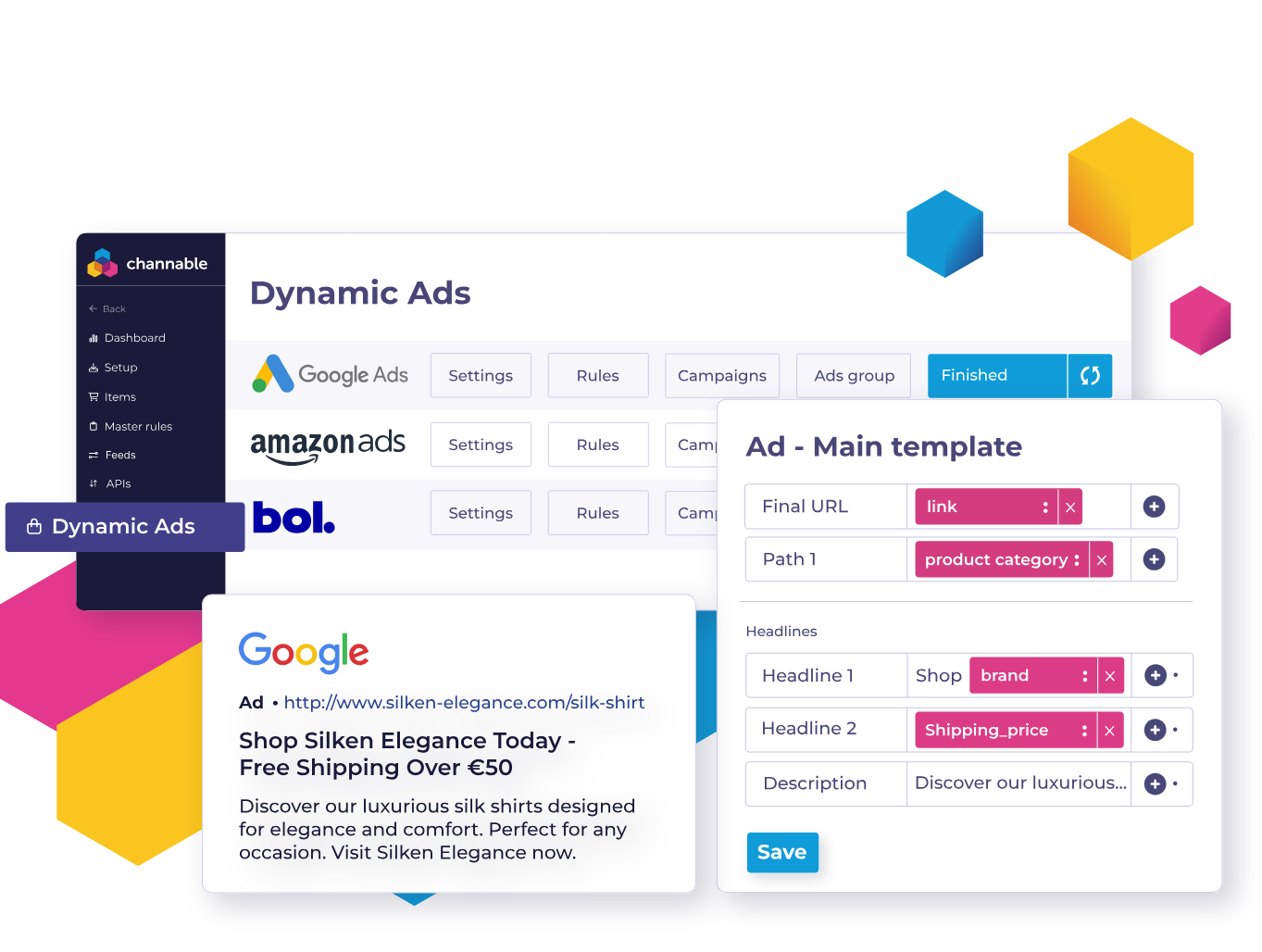 Running dynamic, feed-based ad campaigns from your Shopify catalog