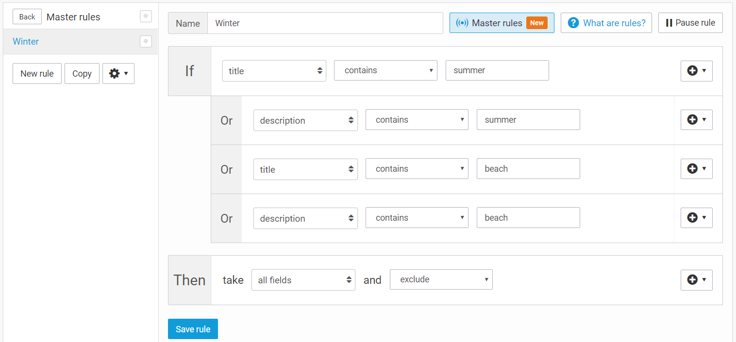 How Shared Rules  work in Channable