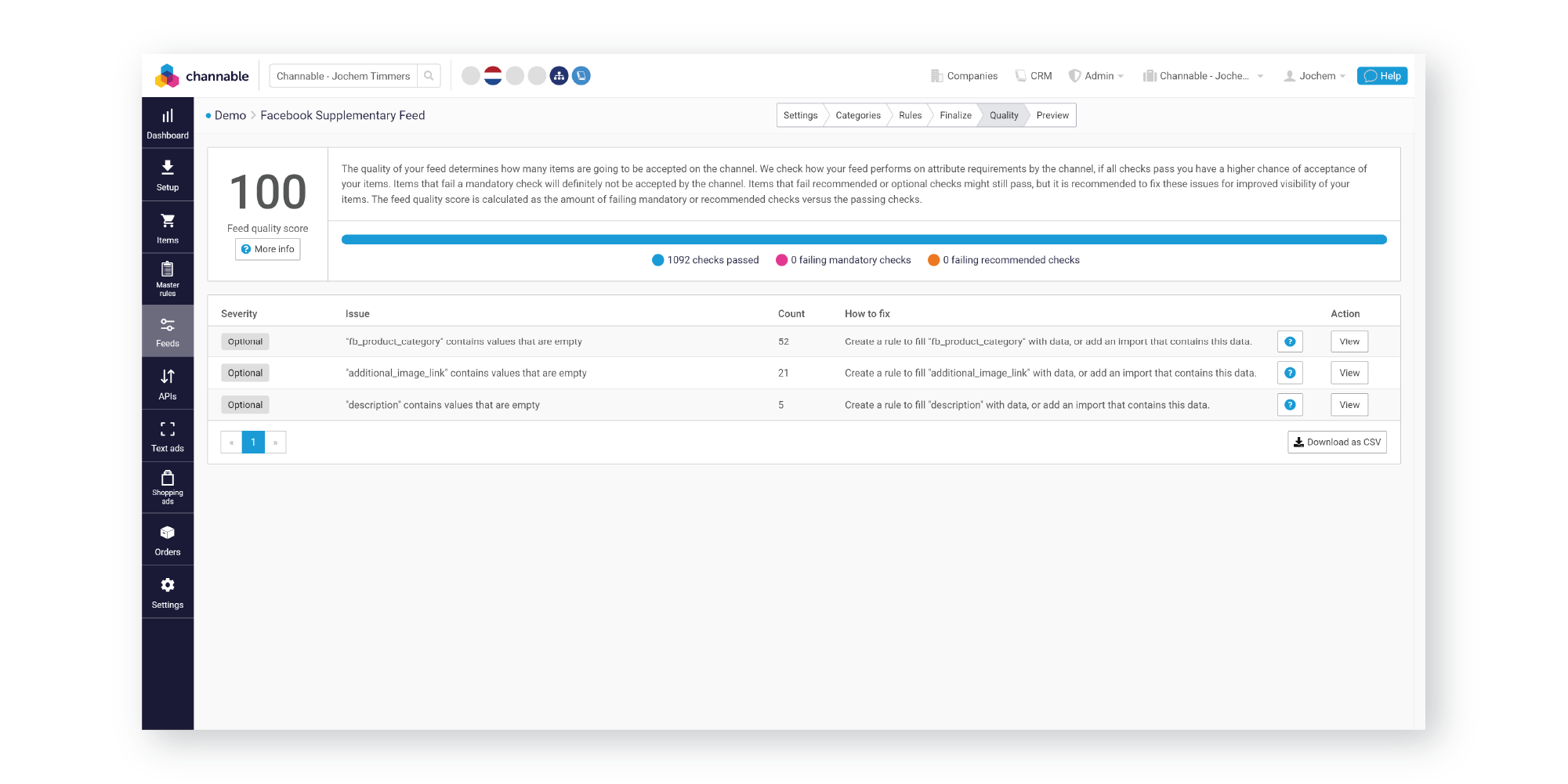 Layering new data on top of your existing setup using Channable