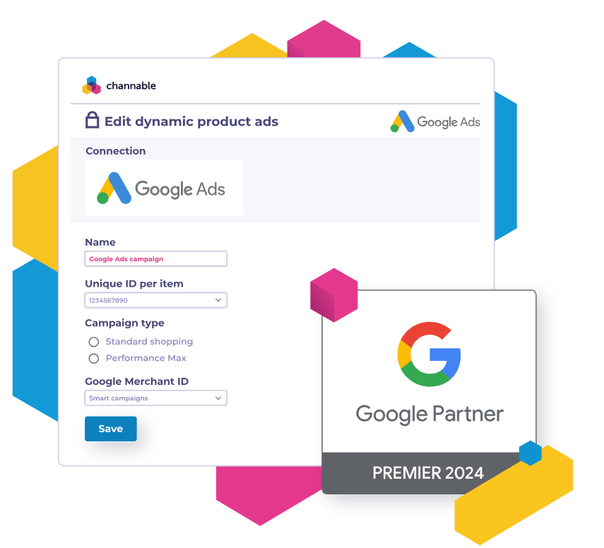 Channable's Google Ads tool structures campaigns directly from your product data