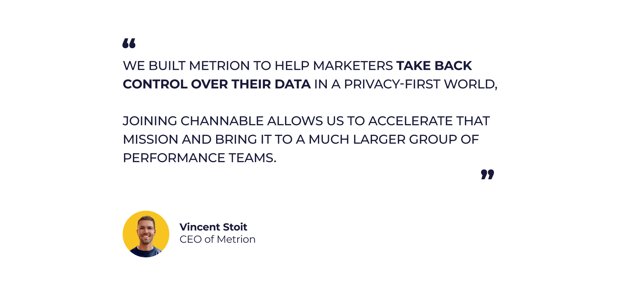04 Metrion Acquisition Quote Vincent Stoit