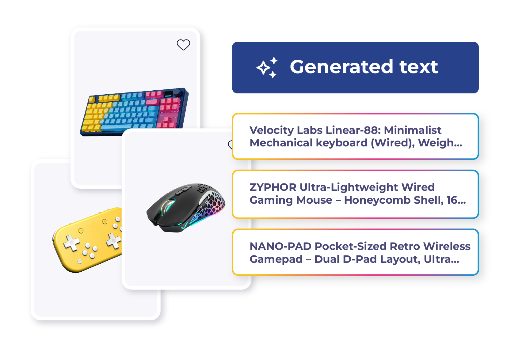 Turn your data into product content