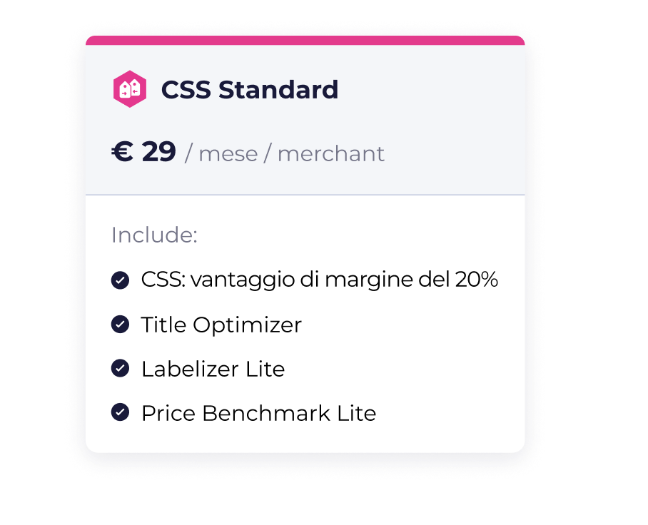 Prezzi semplici. Ottieni il CSS e strumenti di ottimizzazione extra.
