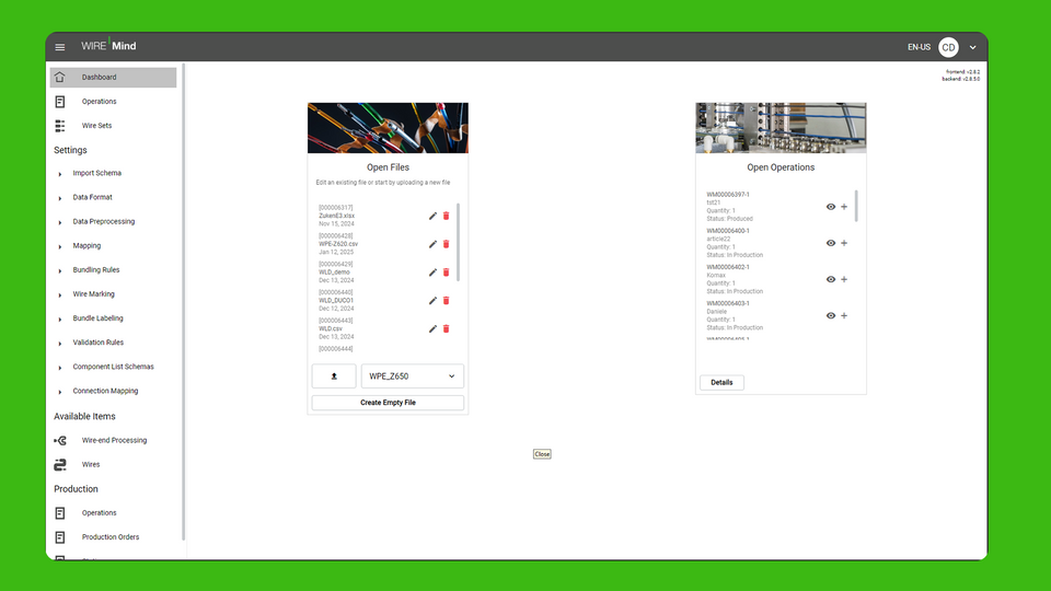 WIRE Mind - Intuitive Interface for Step-by-step Configuration