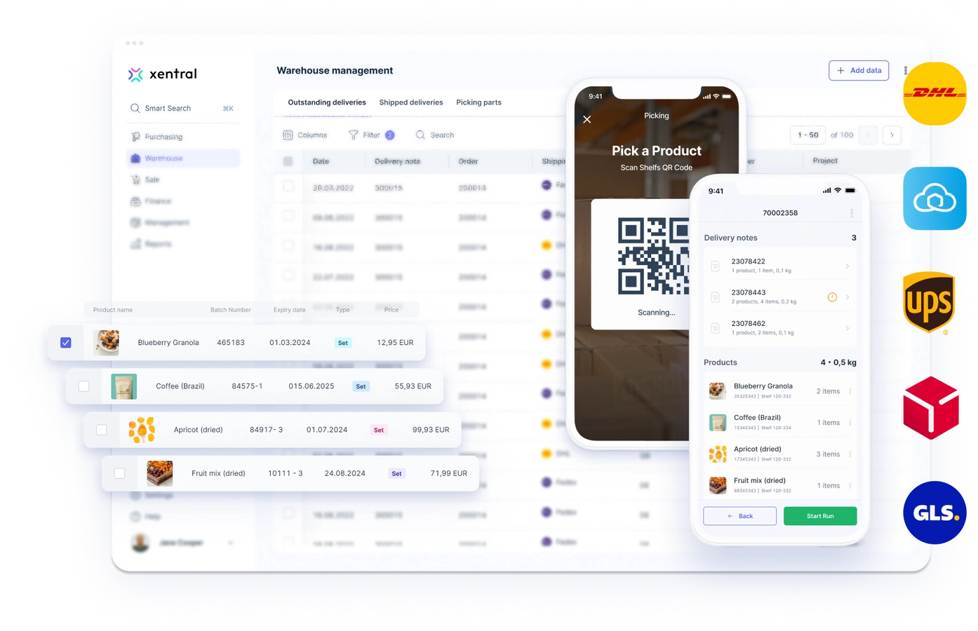 Xentral für Logistik & Fulfillment