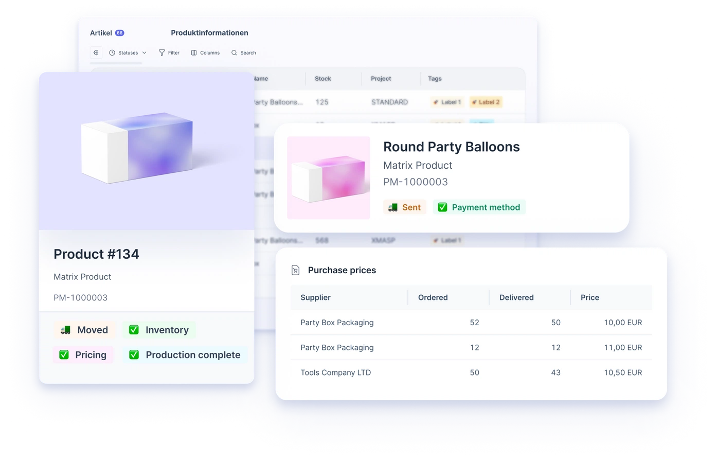 Xentral ERP Artikelverwaltung Hero