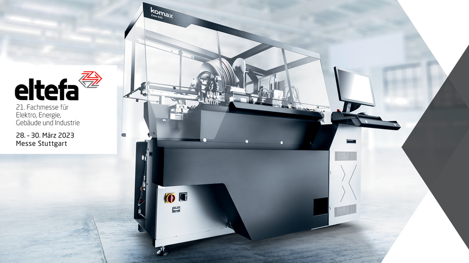 Eltefa Stuttgart, March 28-30, 2023: Komax shows panel builders the way to automation