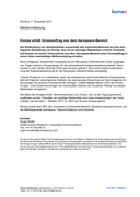 Komax erhält Grossauftrag aus dem Aerospace-Bereich