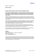 Komax receives major order from the aerospace sector