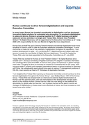 Komax continues to drive forward digitalization and expands  Executive Committee