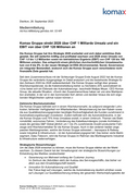 Medienmitteilung Komax Gruppe 