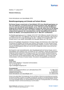 Erste Informationen zum Geschäftsjahr 2016