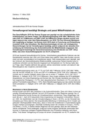 Jahresabschluss 2019 der Komax Gruppe