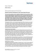 2020 annual financial statements of the Komax Group