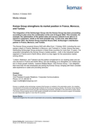 Media Release Alcava acquisition