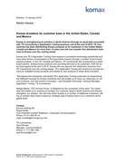 Komax broadens its customer base in the United States, Canada and Mexico