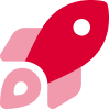 Icon Rakete rot
