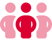 Icon Gruppe an Menschen