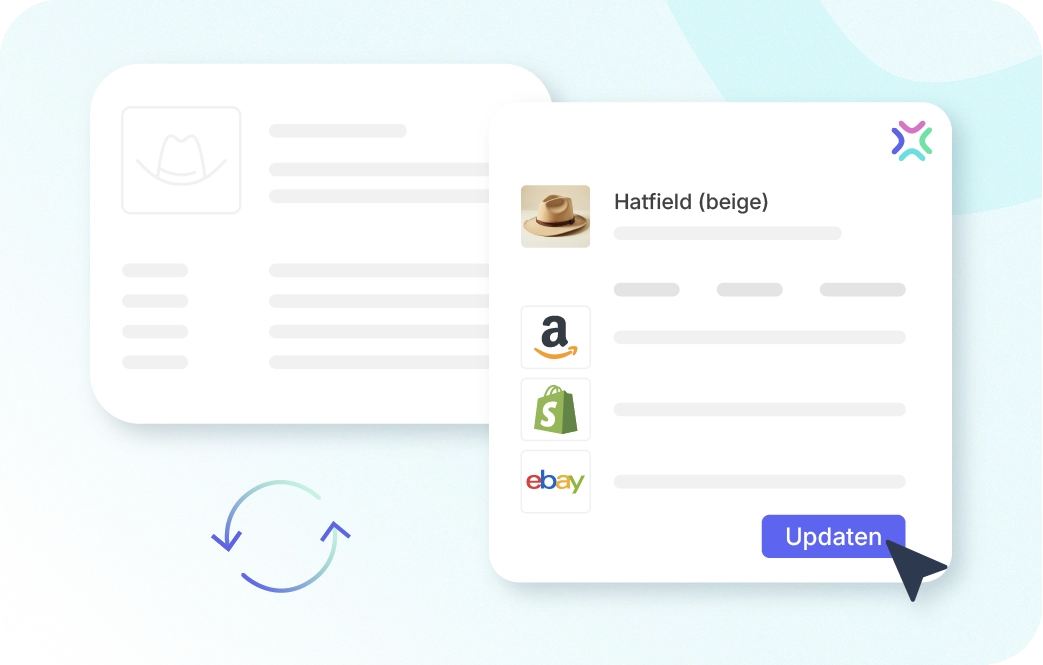 Xentral ERP Oberfläche mit Artikelverwaltung und E-Commerce-Integration für nahtlose Produktsynchronisation.