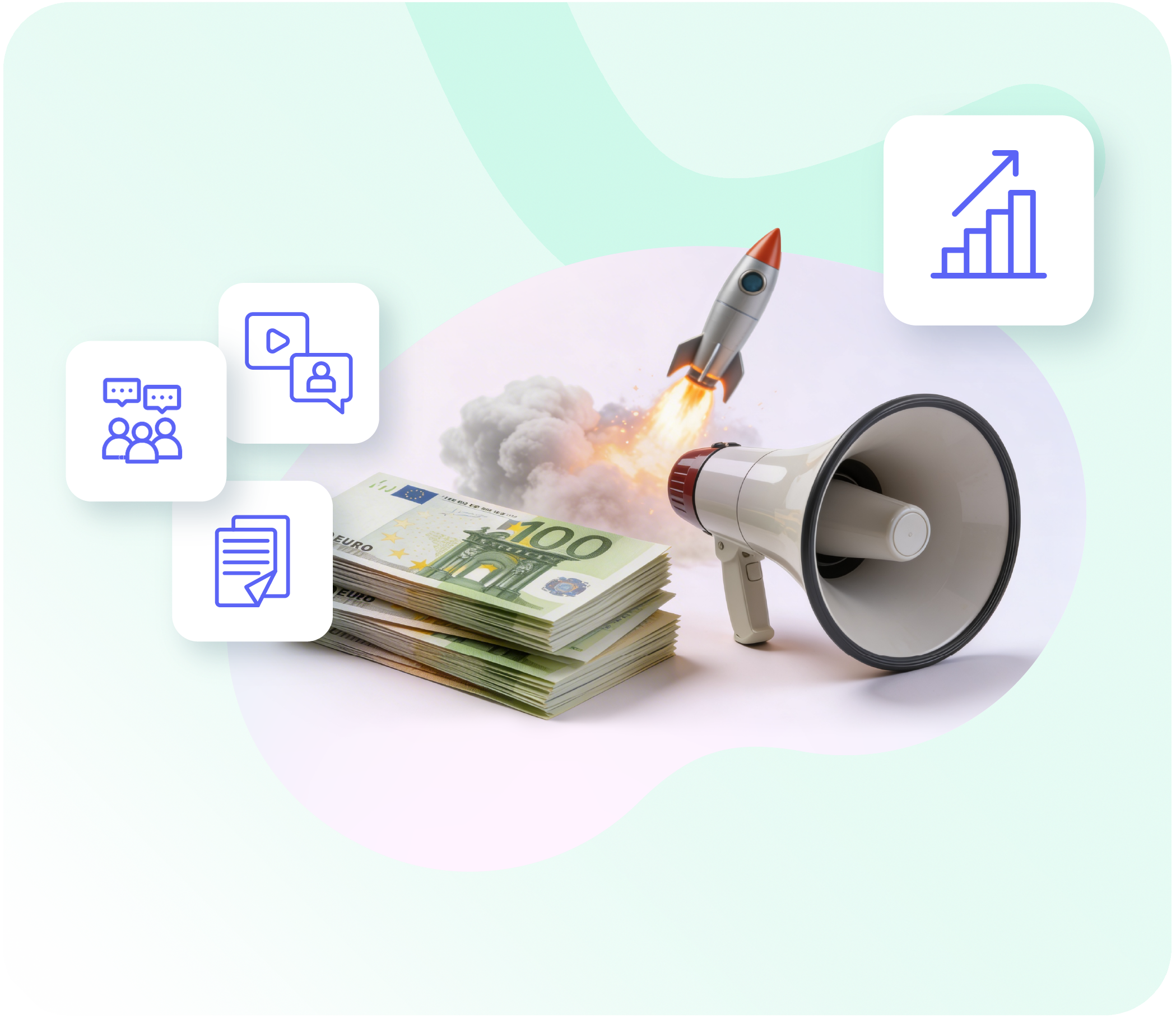 Partner Marketing Fund Visual Scheine und Megafon