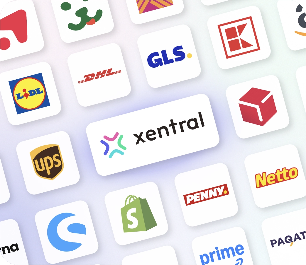 Xentral Multichannel ERP: Zentrale Steuerung von Shopify, Amazon, eBay und Otto via API mit integrierter EDI-Anbindung.
