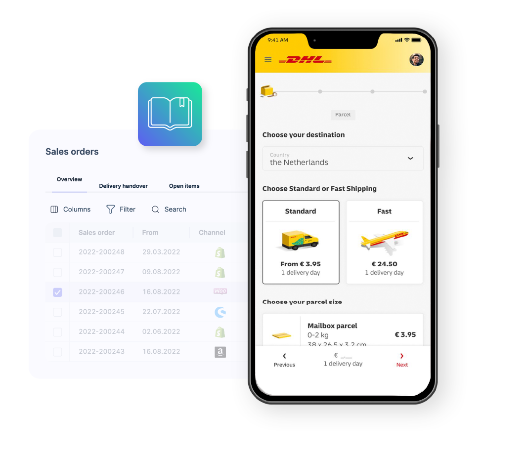 Illustration for Get started: Connect Xentral with DHL